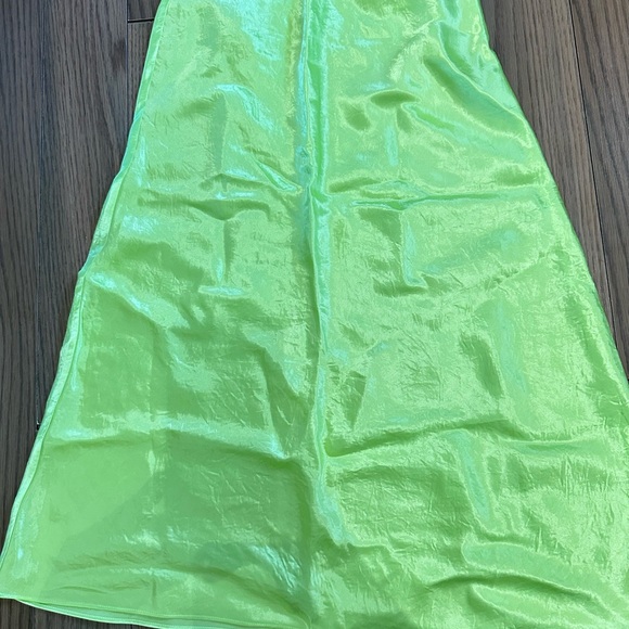 Babaton Neon Green Midi Skirt - Picture 2 of 7